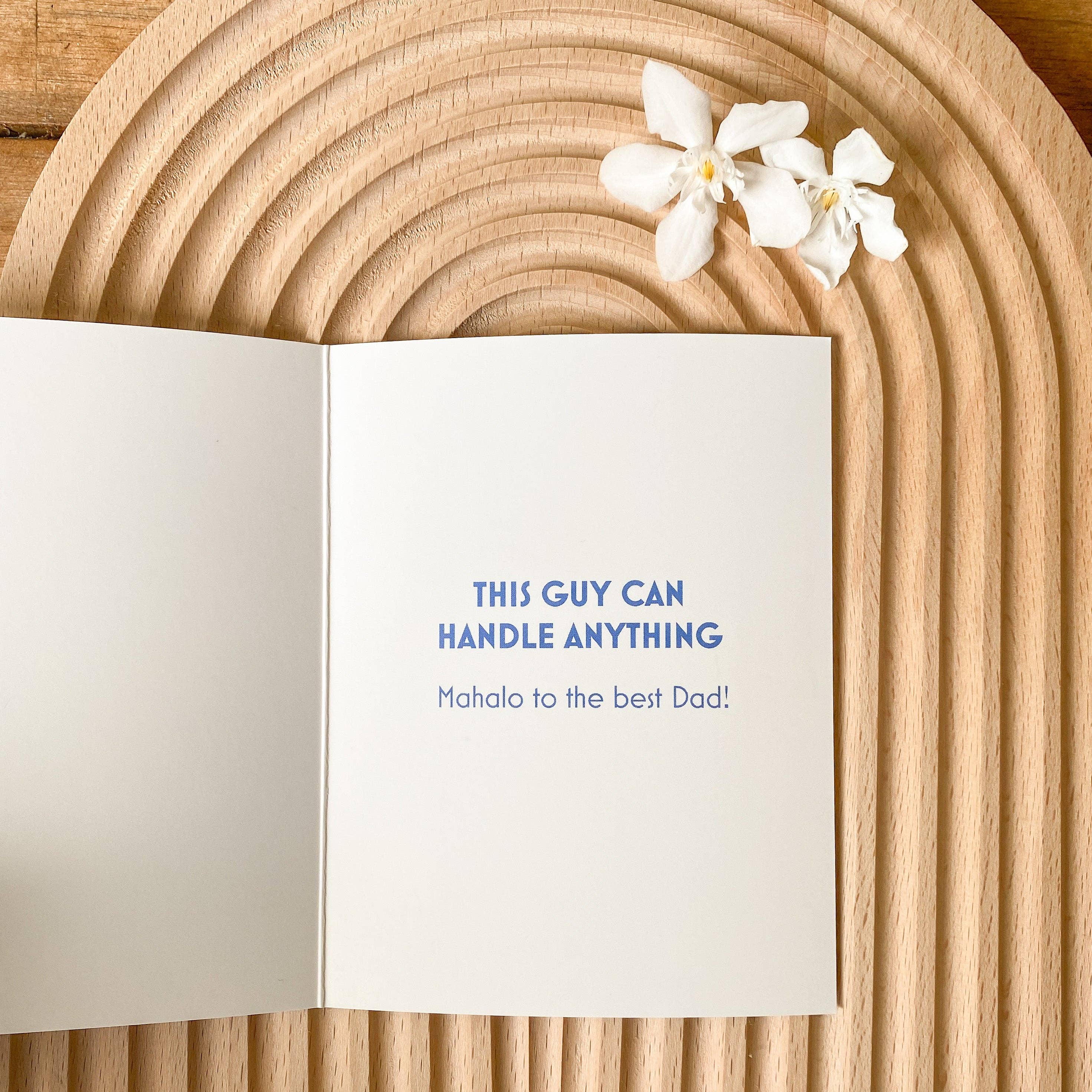Mahalo Dad - Greeting Card