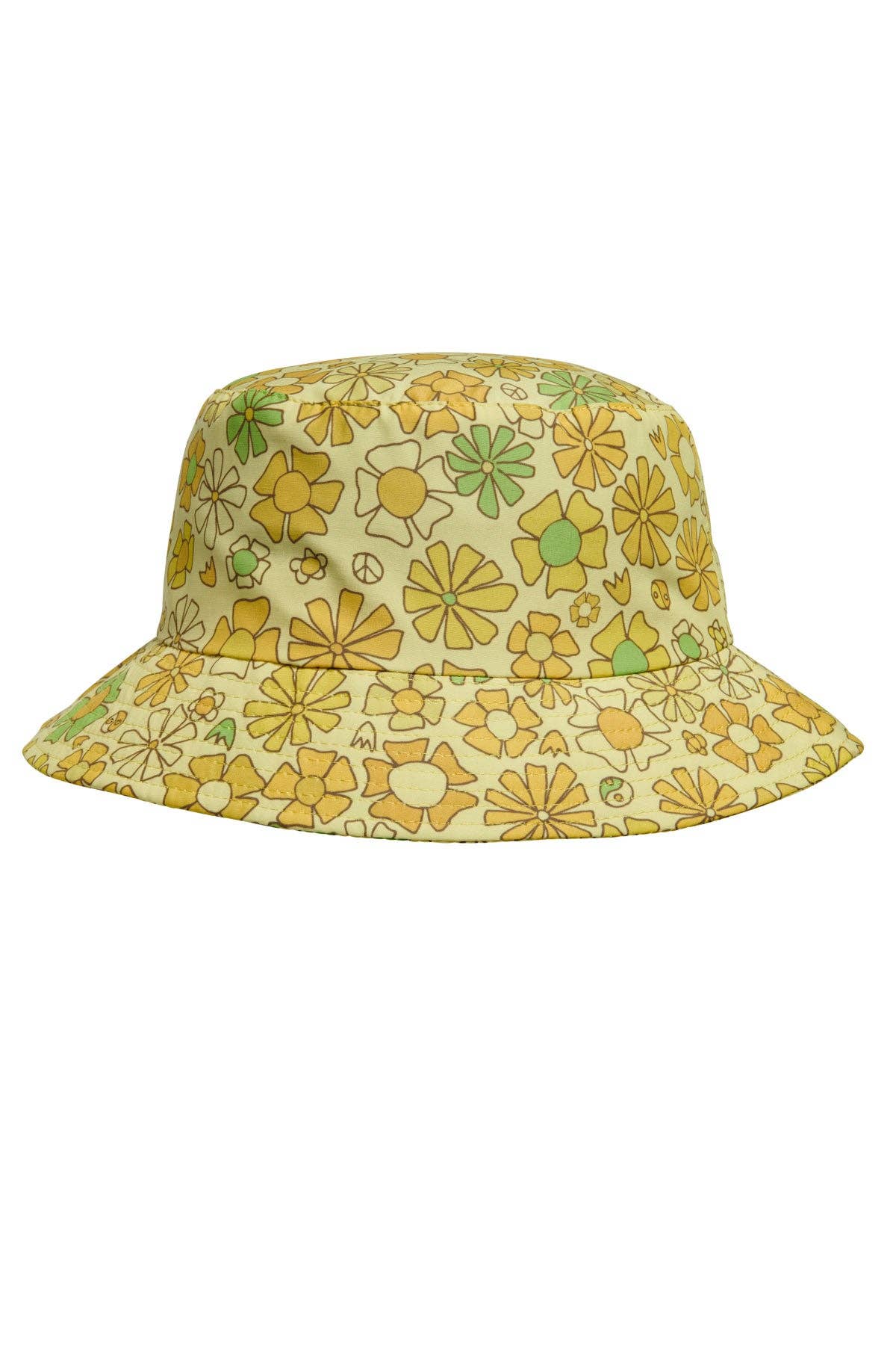 Surfy Birdy Chartreuse Bucket Hat