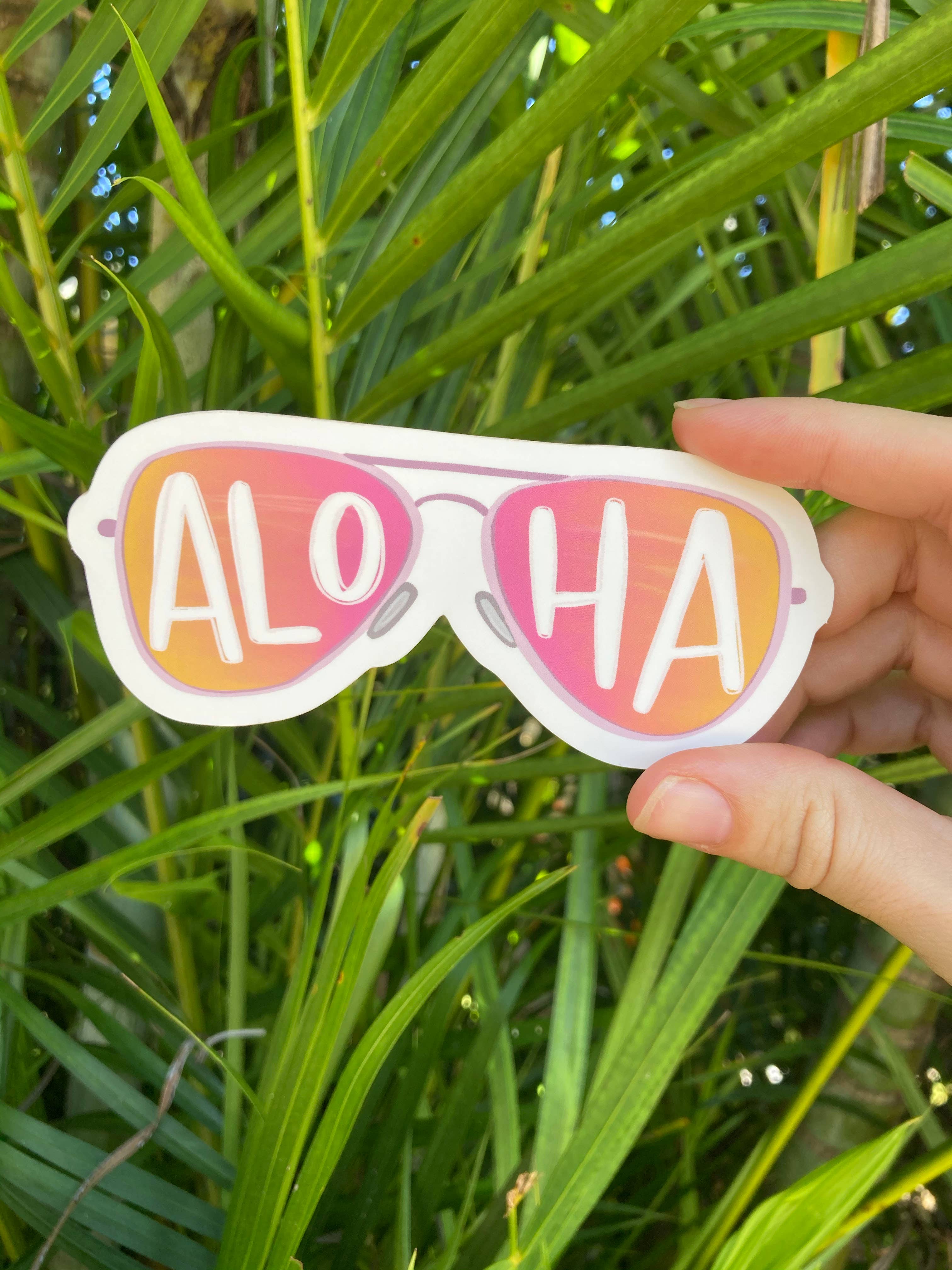 Aloha Sunglasses Sticker
