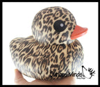 Jumbo Animal Print Rubber Ducks - Rubber Duckies - Cute No