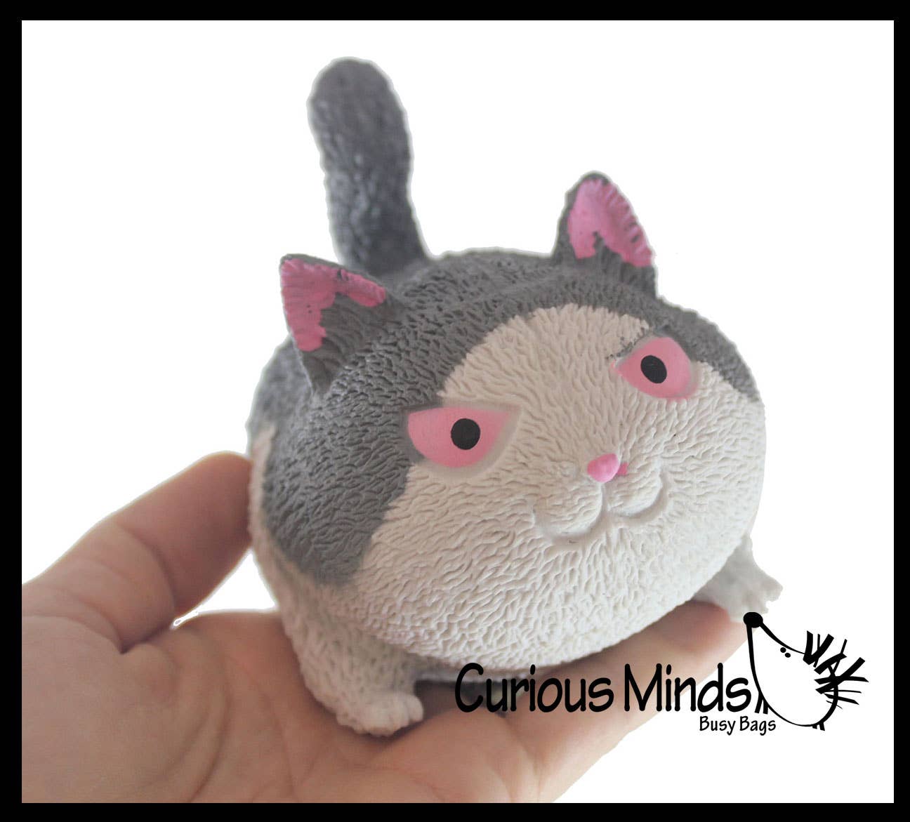 Angry Cat Soft Fluff Doh - Filled Squeeze Stress Balls  -