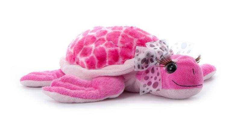 12" Lash'z Sea Turtle Pink Plush