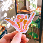 Skeleton Shaka Sticker
