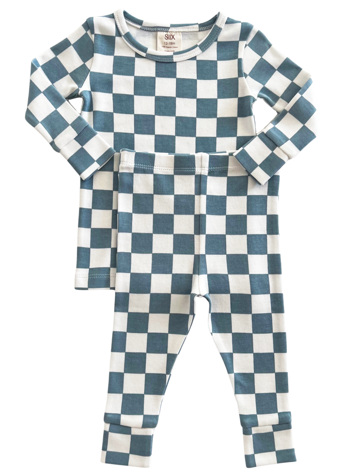 Blueberry Muffin Checkered 2 Piece Organic Set