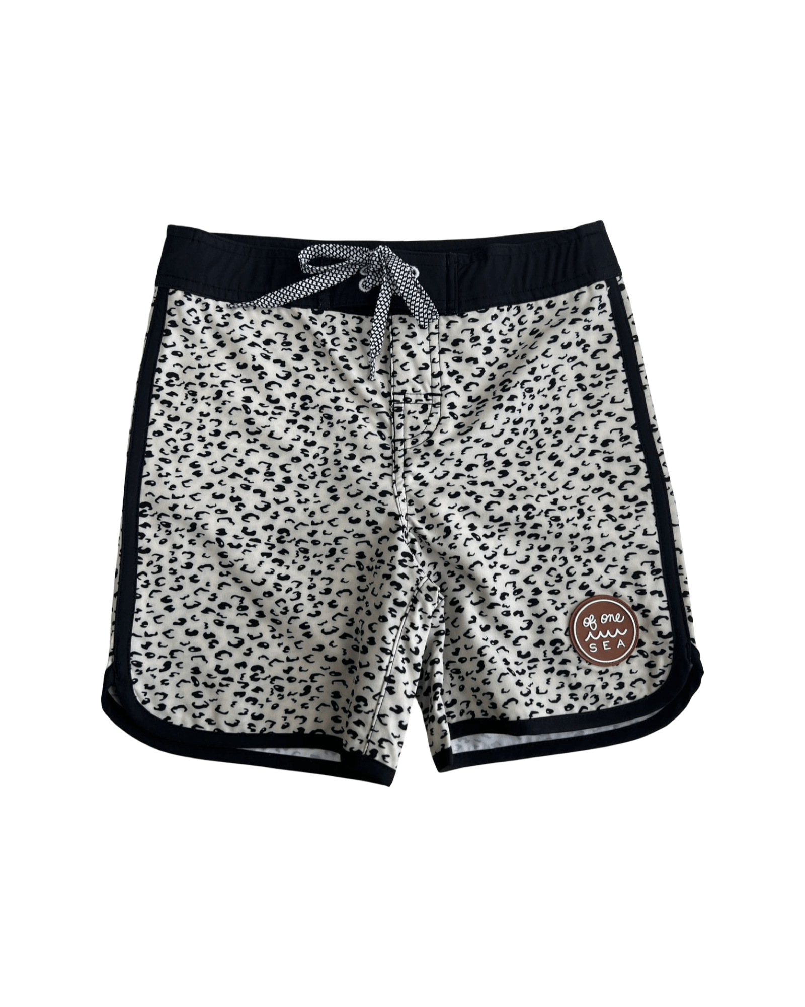 Kid’s Retro Boardshorts in Animal Print