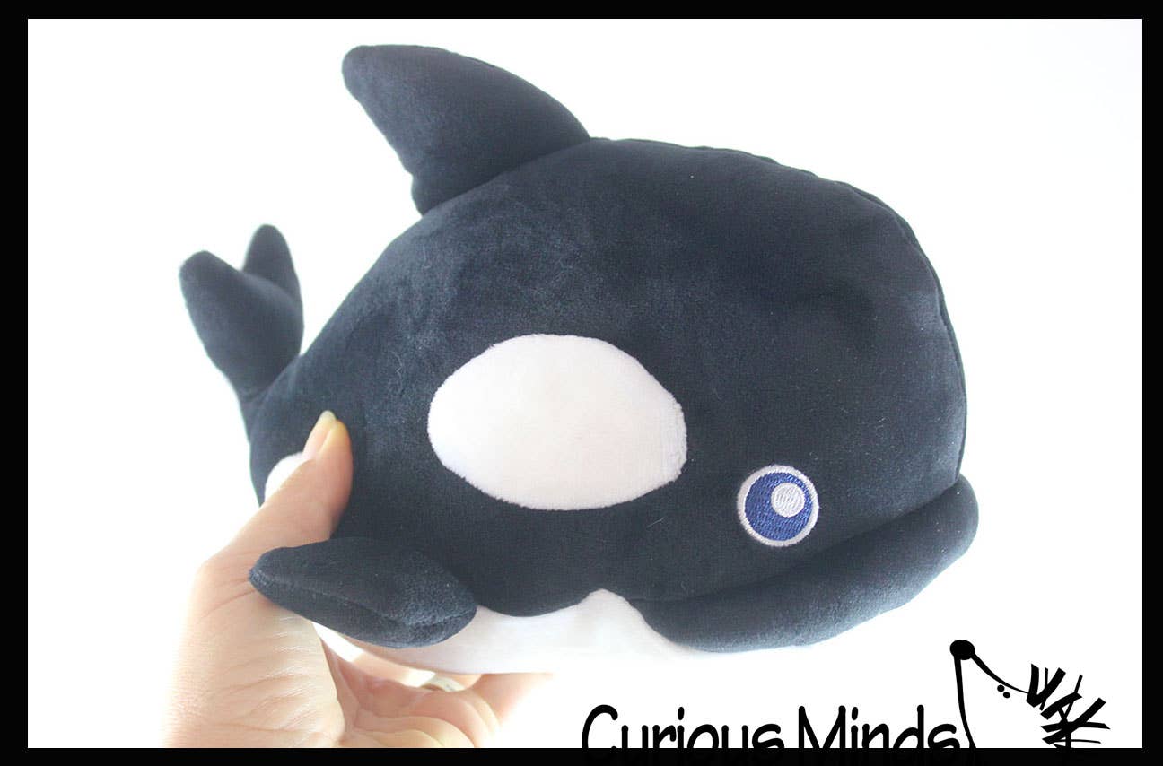 Plush Orca Killer Whale Stuffed Animal Toy - Soft Squishy