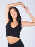 Organic Reversible Activewear Tank | Black