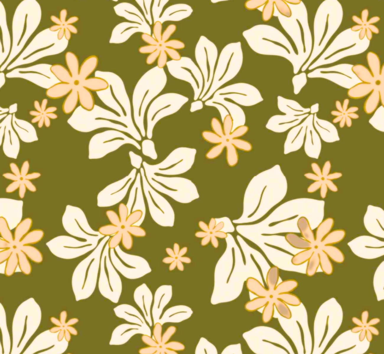 Maverick Button-Up in Naupaka Blossom