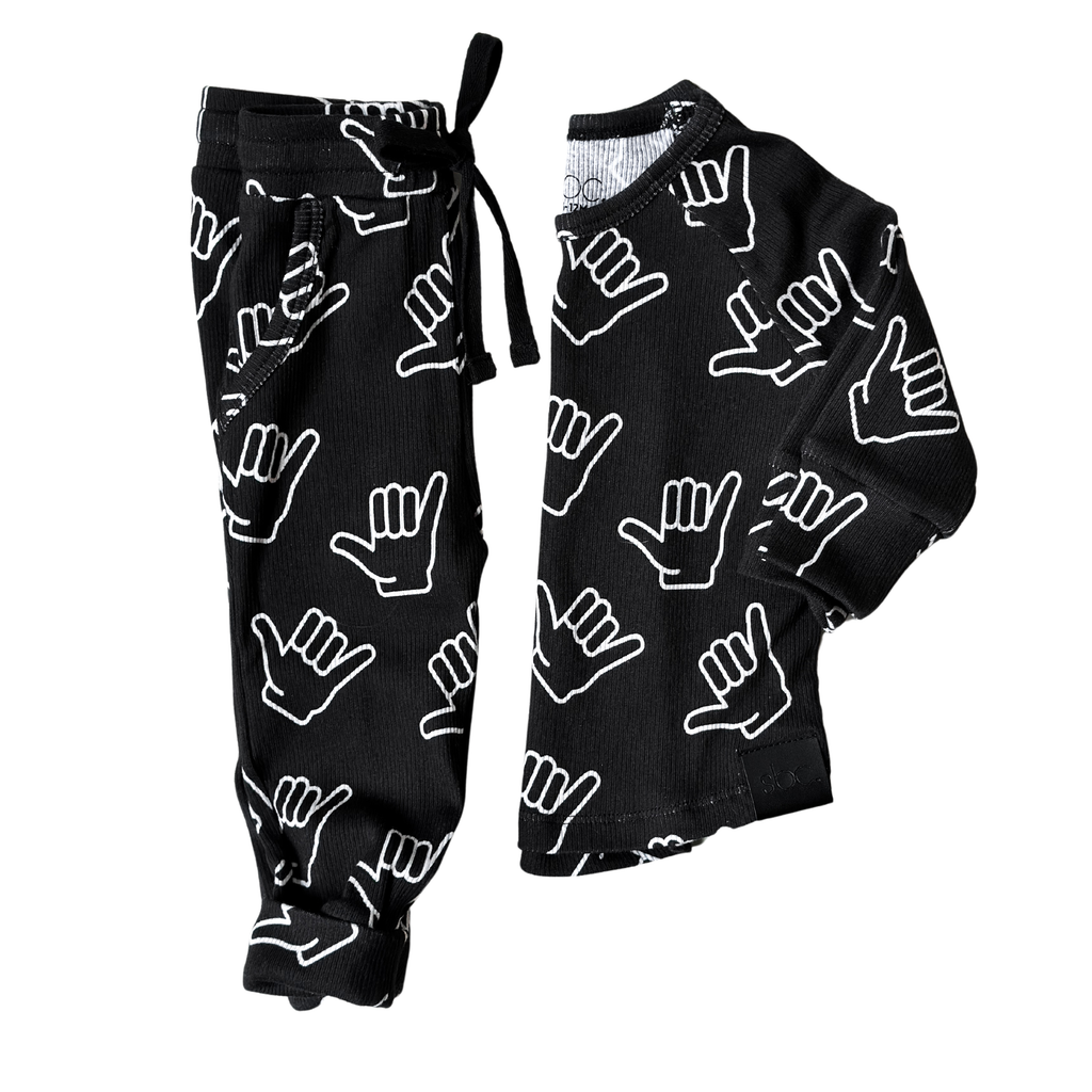 Organic Ribbed Set in HangTen