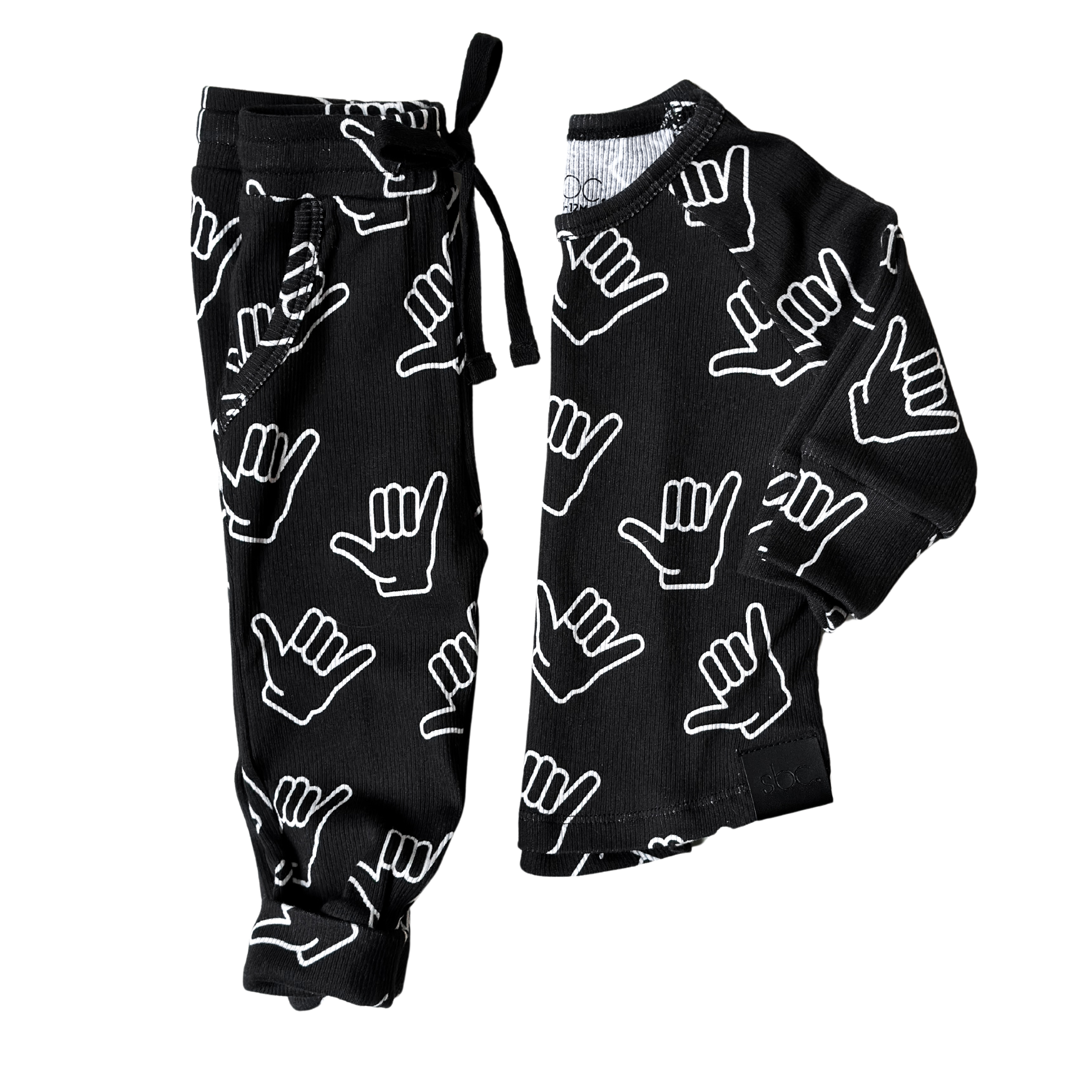 Organic Ribbed Set in HangTen