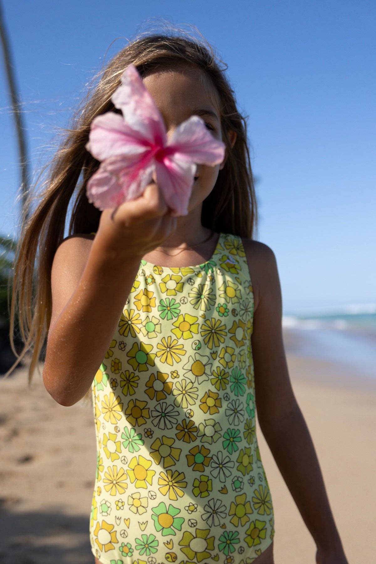 Surfy Birdy / Surfy 60s / Chartreuse Swimsuit