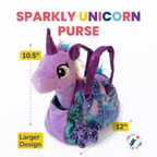 Pet Plush Set with Bag - Light Purple