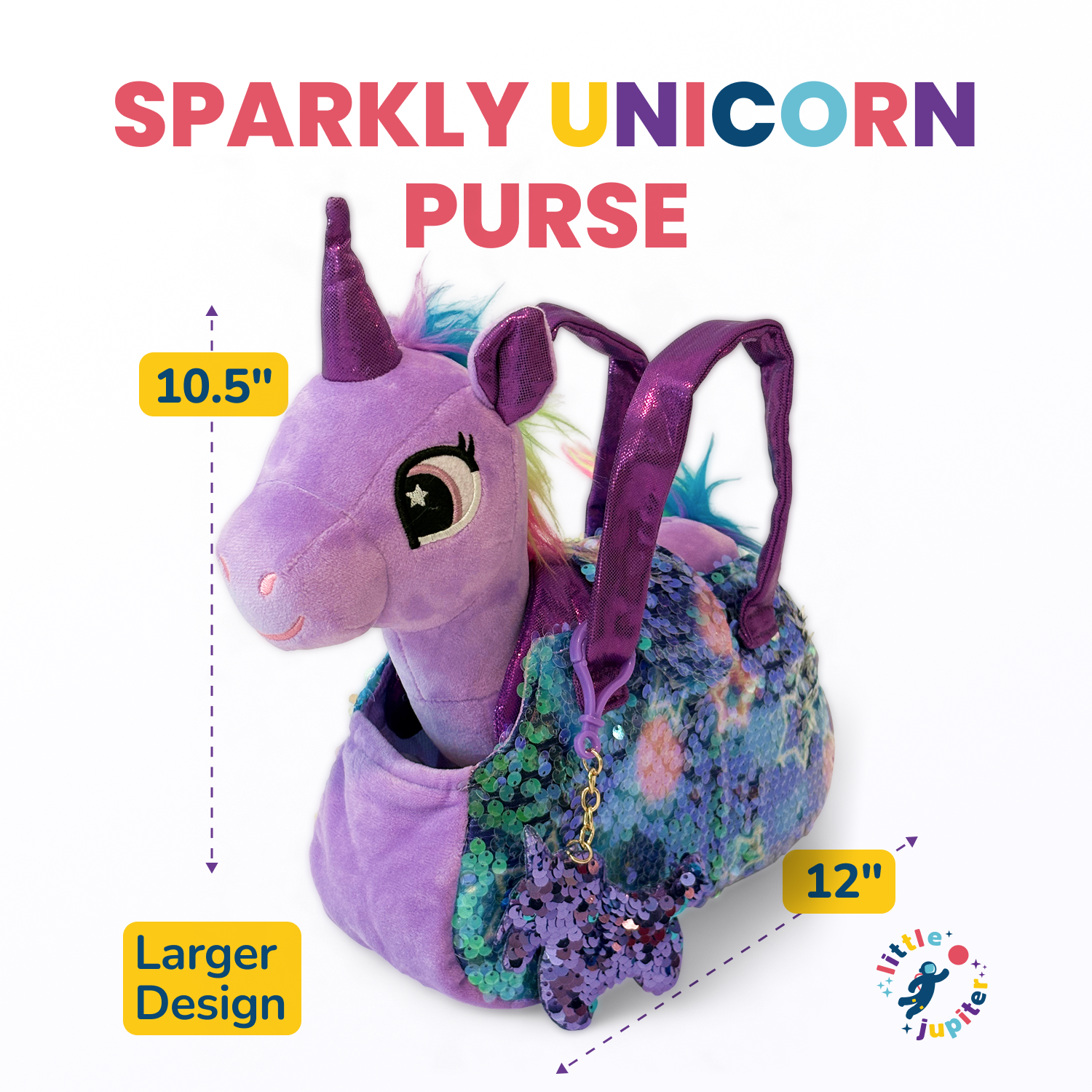 Pet Plush Set with Bag - Light Purple