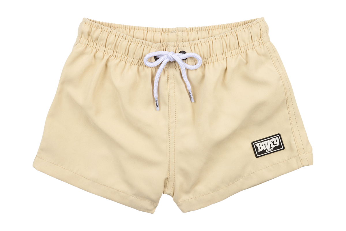 Beige Suede Swimsuit