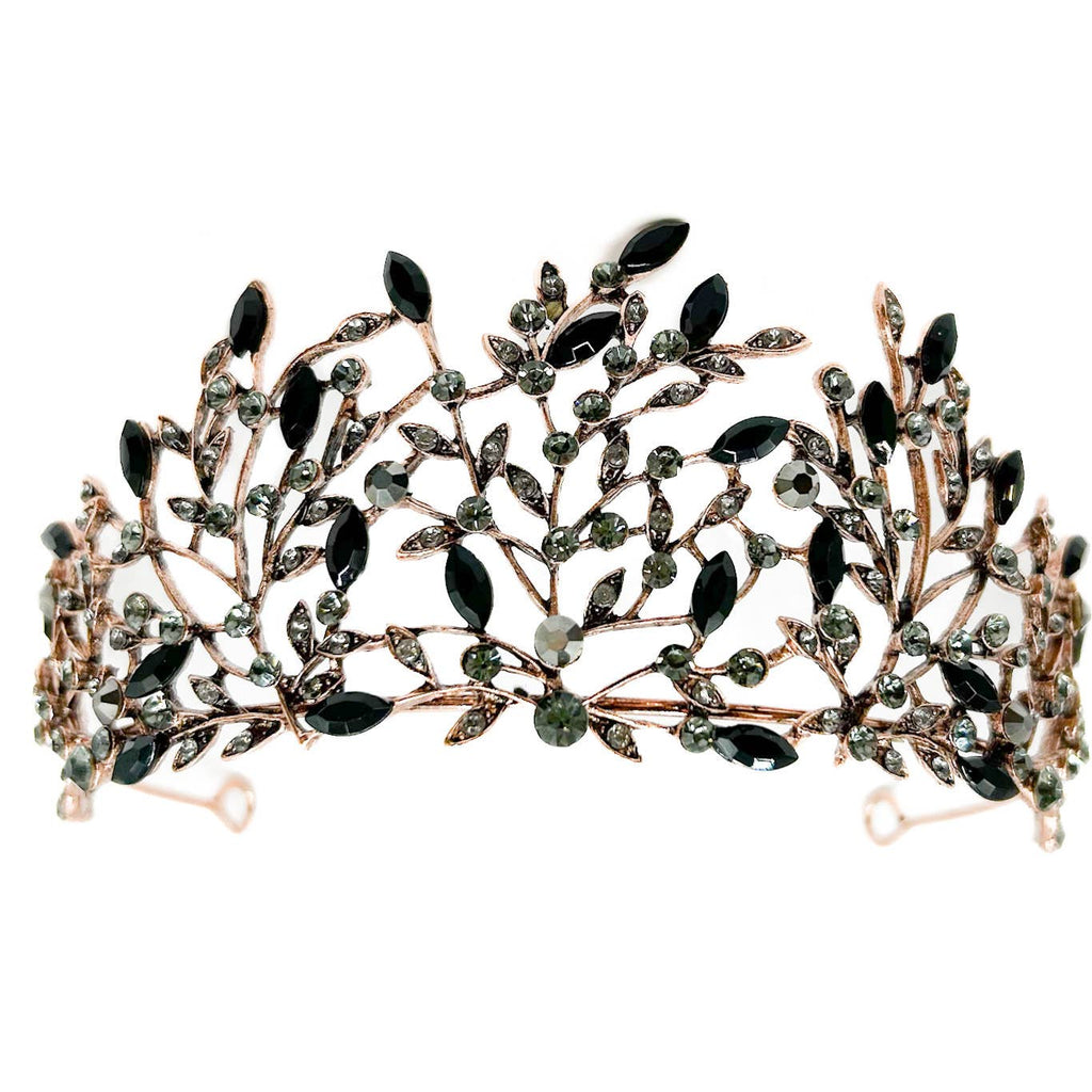 Black Flower Tiara - style 12