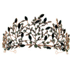 Black Flower Tiara - style 12