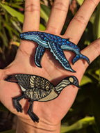 Enamel Magnet Humpback Whale