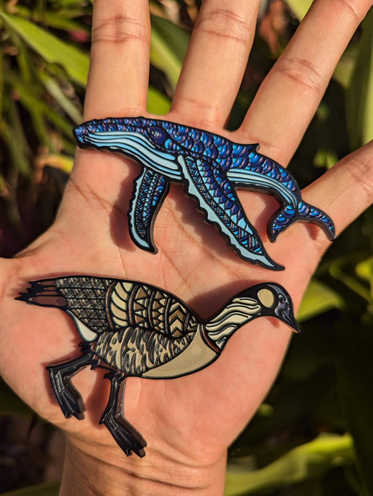 Enamel Magnet Humpback Whale