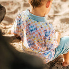 Sunset Checker Bamboo Polo Shirt