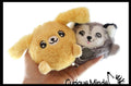 Plush Dog Animal Water Bead Filled Squeeze Stress Balls -