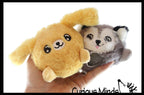 Plush Dog Animal Water Bead Filled Squeeze Stress Balls -