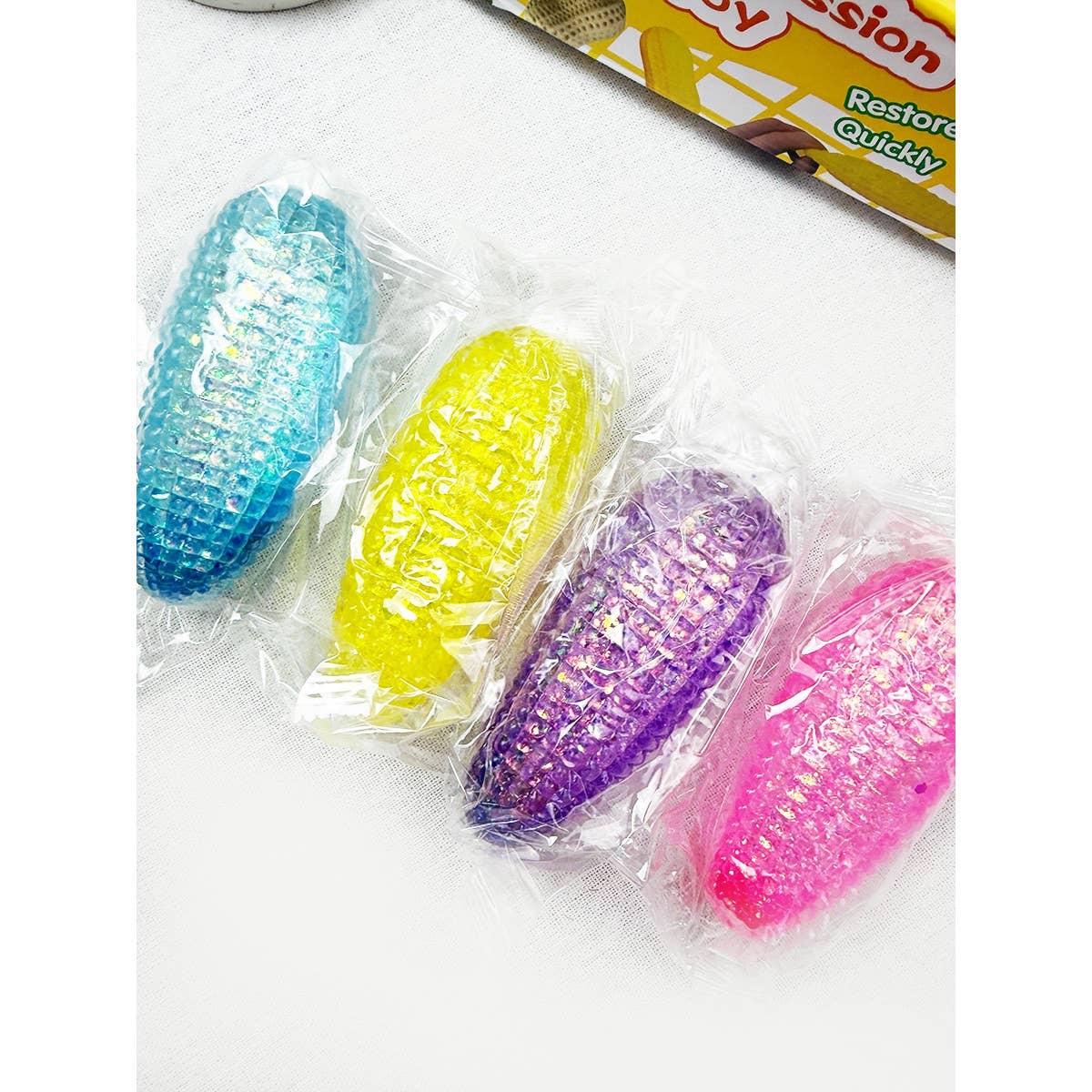 Corn Shaped Stress Relief Squeeze Toy