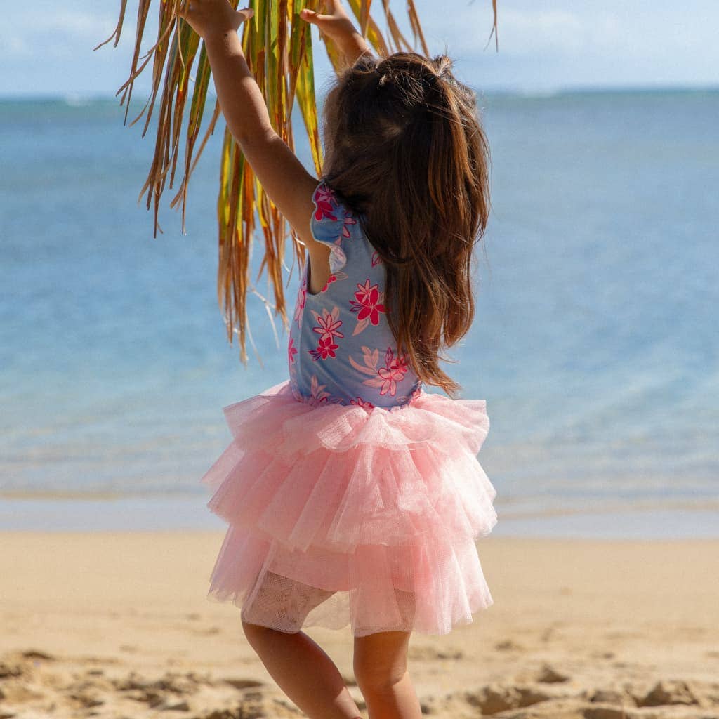 Tiare Breeze Flutter Sleeve Tutu Dress