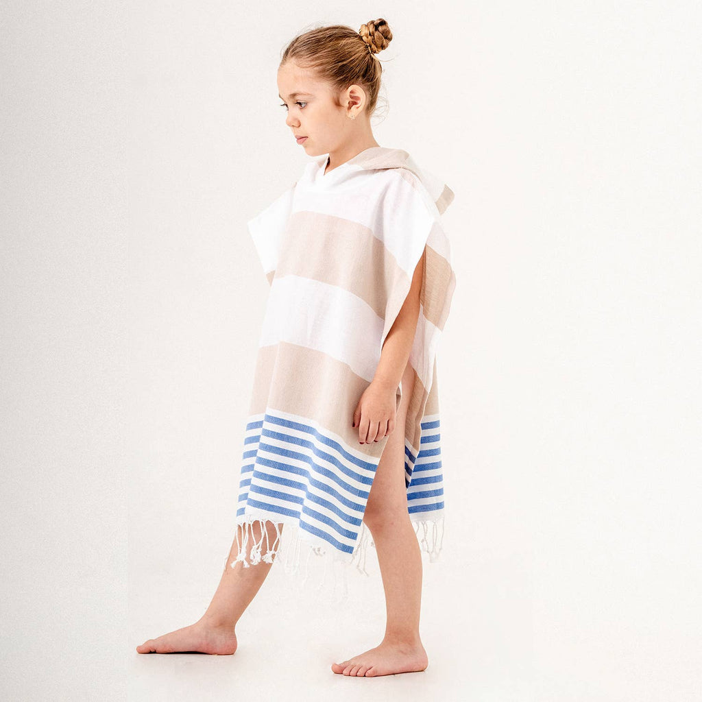 Kids Hooded Poncho Beach Towel