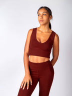 Organic Reversible Activewear Tank | Red