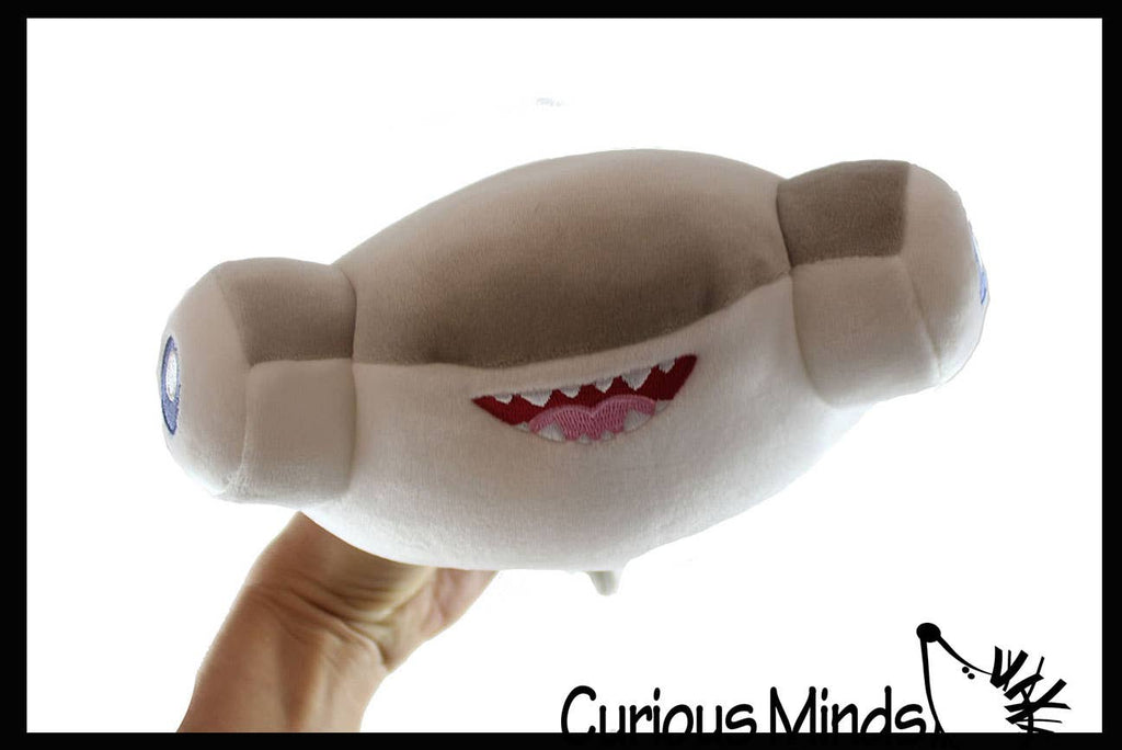Plush Hammerhead Shark with Googly Eyes Stuffed Animal Toy