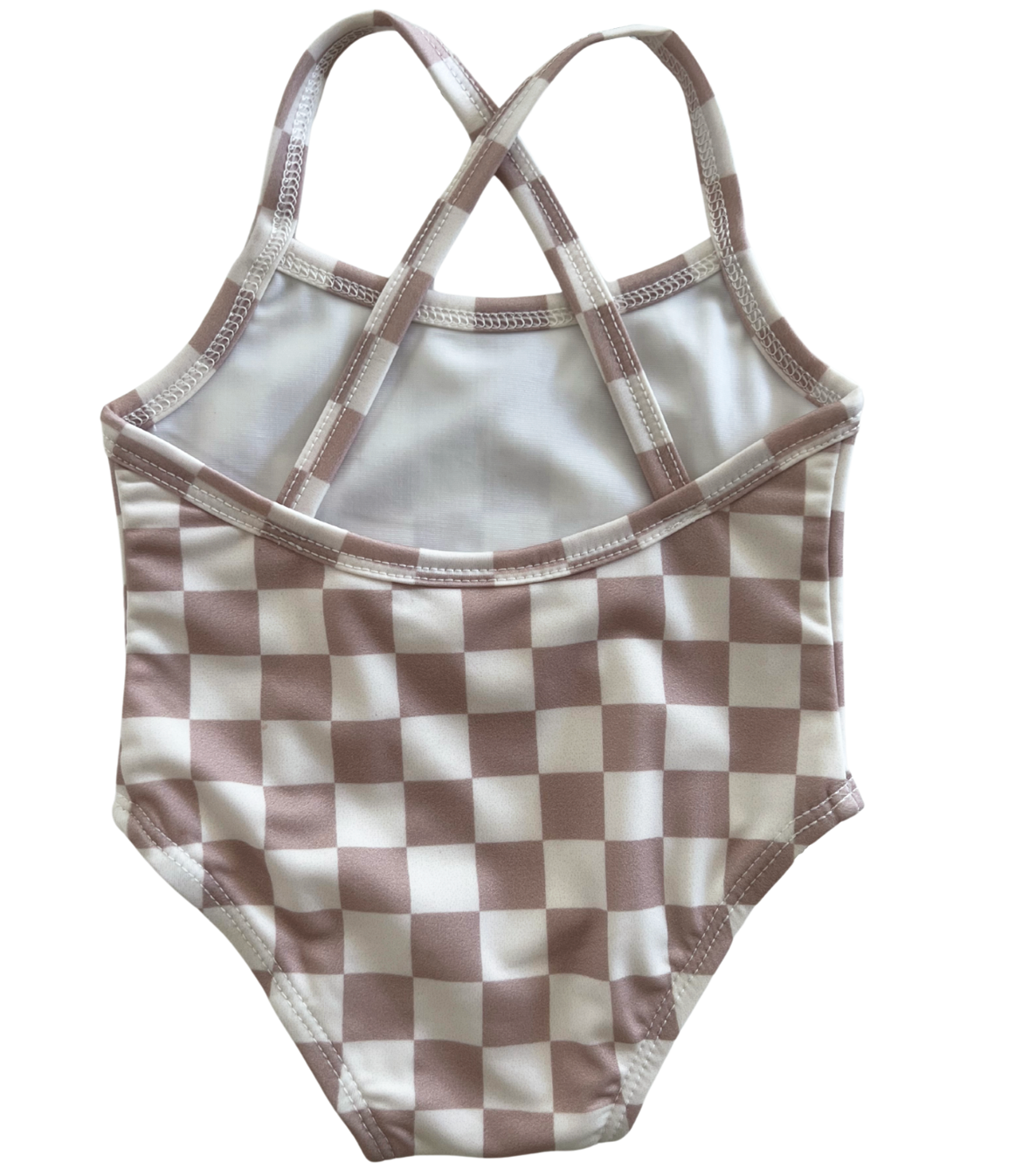 Tiramisu Checker / Marina Swimsuit / UPF 50+