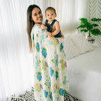 Aloha Before Time Muslin Swaddle Blanket
