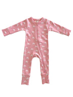 Blush Rainbow / Organic 2-Way Zip Romper