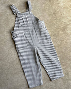 Of One Sea - Kid's Denim Overalls in Pinstripe
