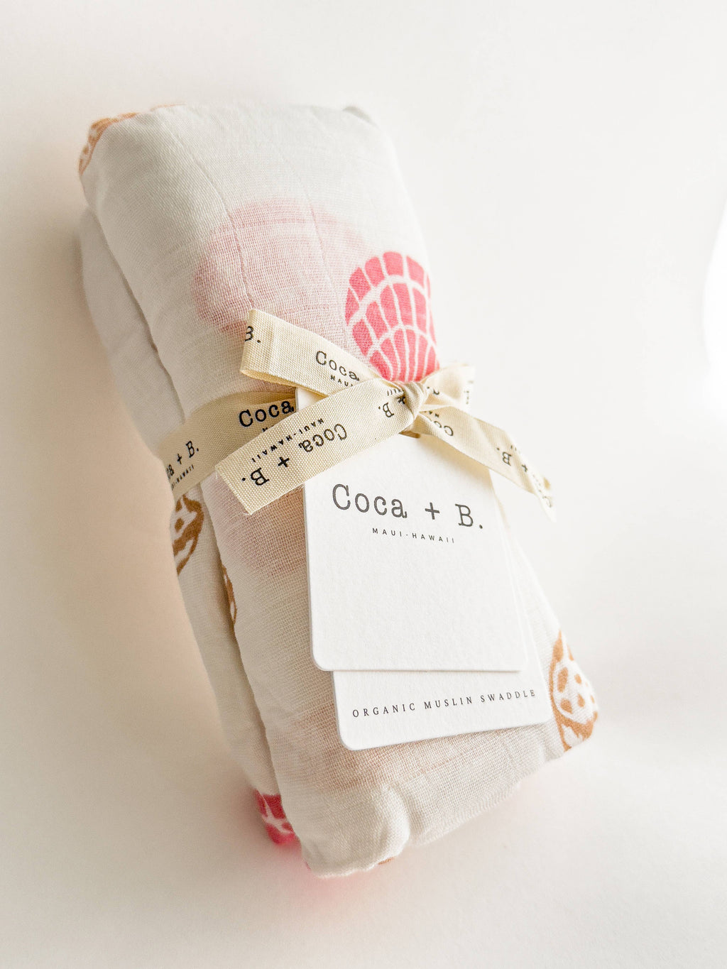 Seashell Organic Bamboo Swaddle