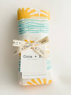 Sun + Wave Surfer Organic Bamboo Swaddle
