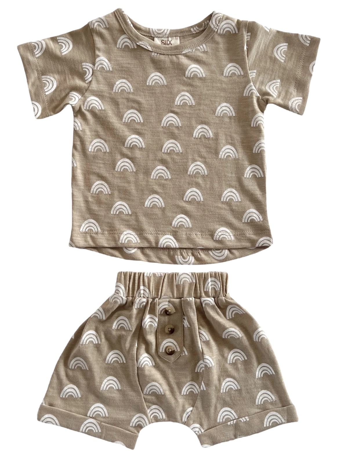 Rainbow / Organic Tee & Short Set