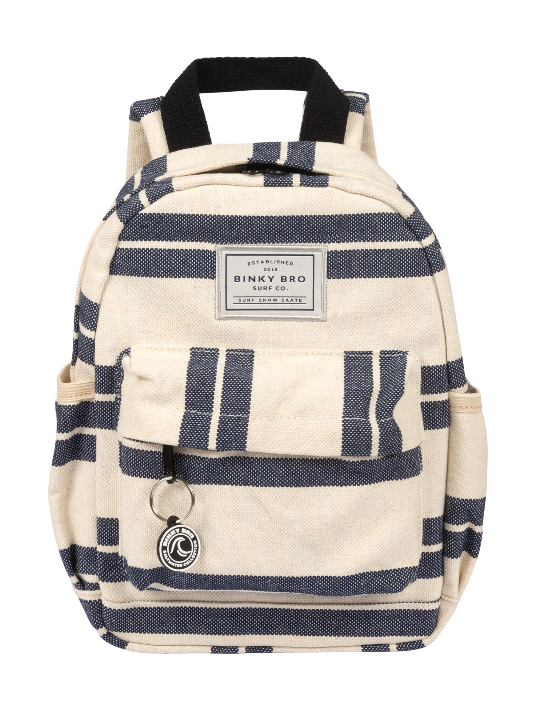 Backpack (Navy Striped Canvas)