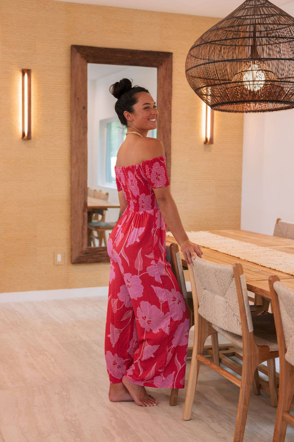 Brooklyn Jumpsuit in Mao Hau Hele Strawberry