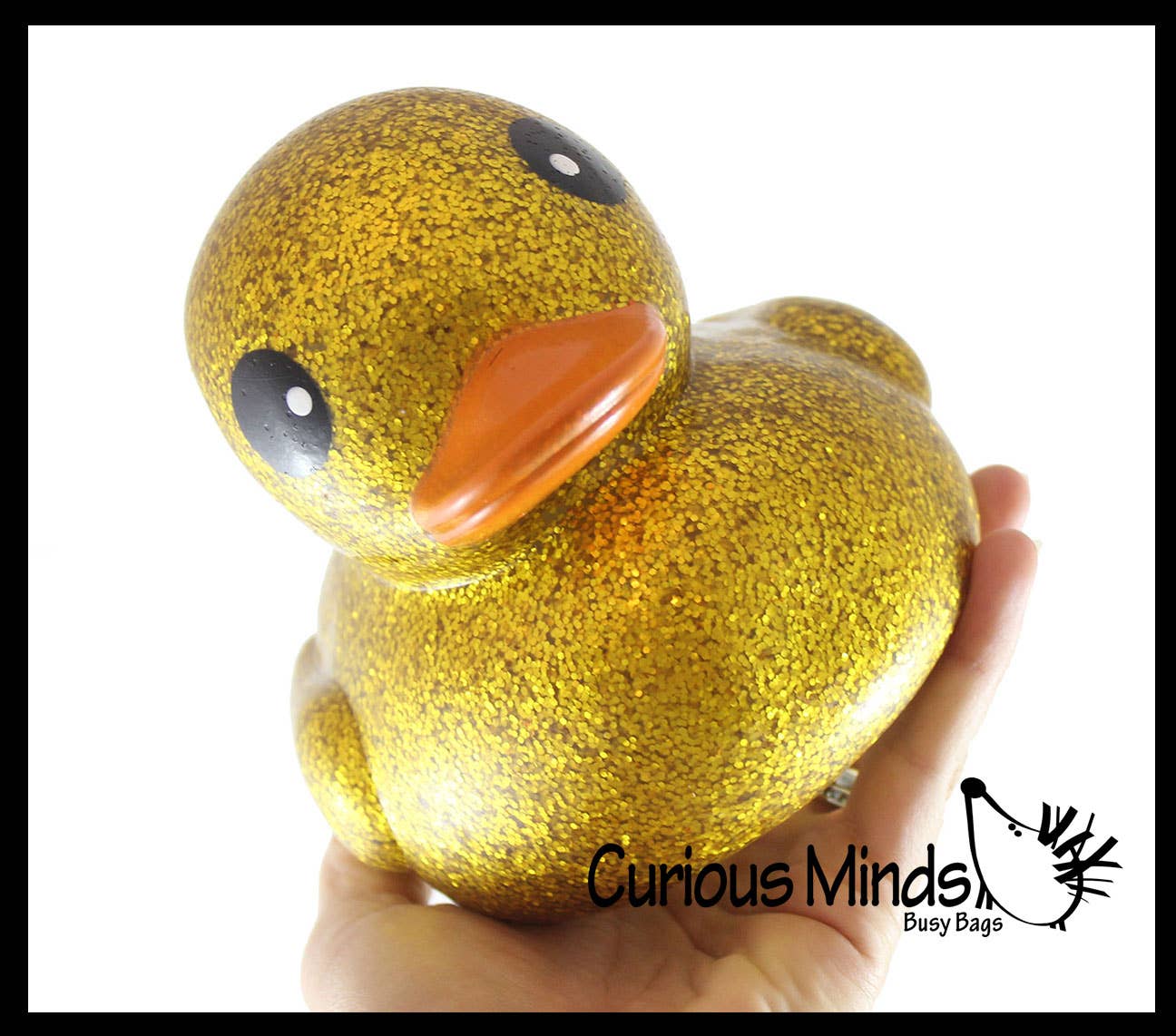 Jumbo Glitter Rubber Ducks - Rubber Ducky Duckies - Cute N