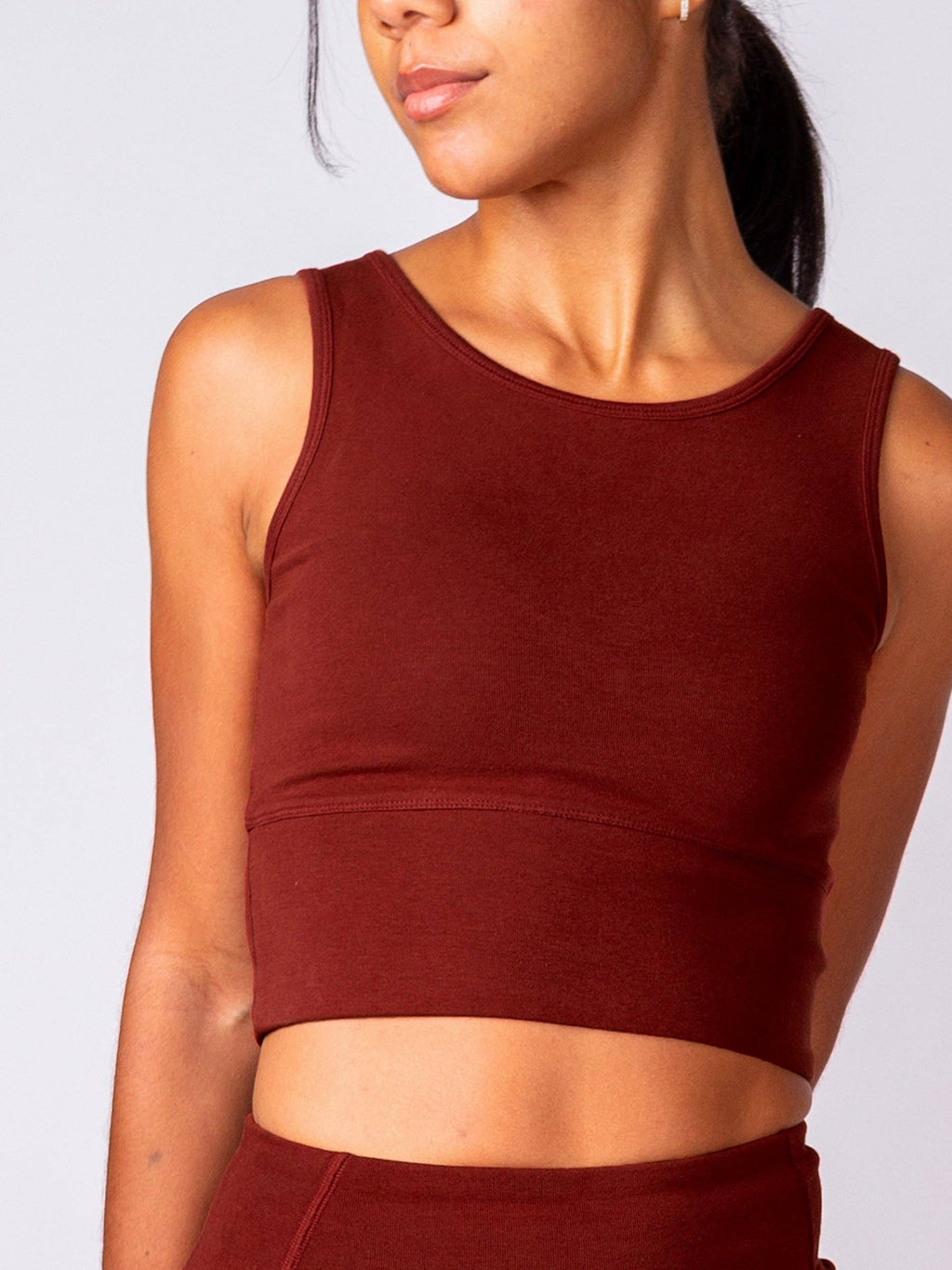 Organic Reversible Activewear Tank | Red