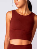 Organic Reversible Activewear Tank | Red