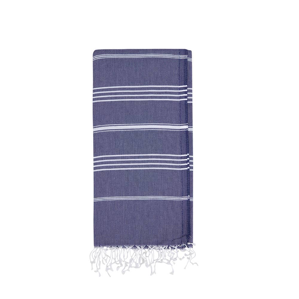 Turkish Beach Towels - Navy