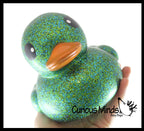 Jumbo Glitter Rubber Ducks - Rubber Ducky Duckies - Cute N