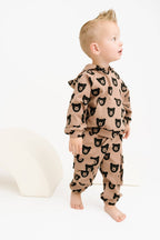 Brown Bear Cargo Hoodie Set