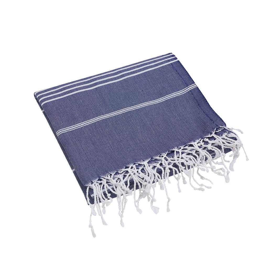 Turkish Beach Towels - Navy