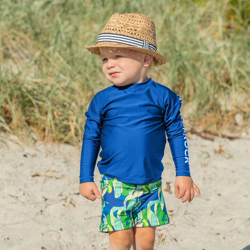 Beach Stripe Fedora Sun Hat for Kids