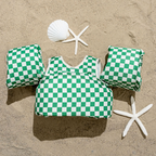 Green Checkered Floatie Vest
