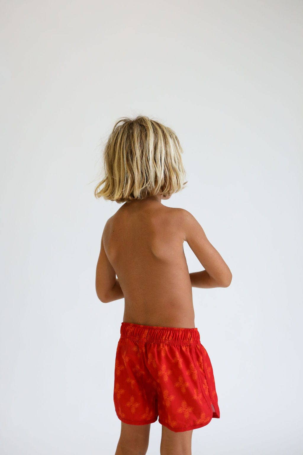 Kid’s Boardie Watershorts - Breadfruit Bandana