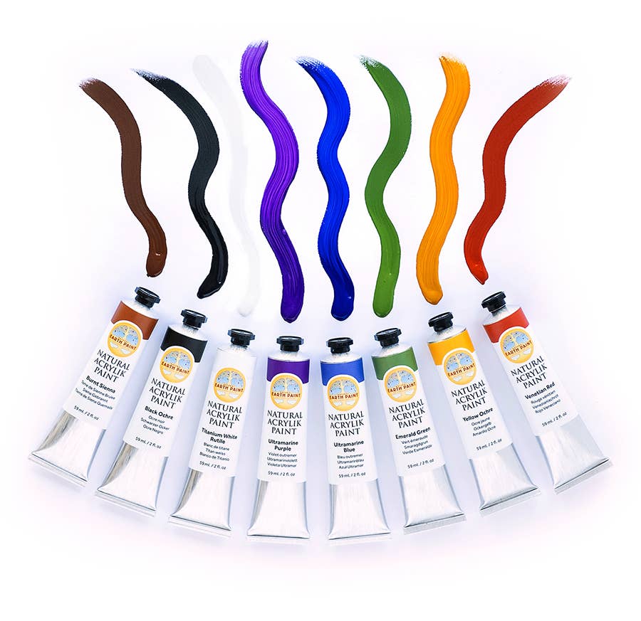 Natural Acrylik Paint Set: Eco Friendly Plant Based